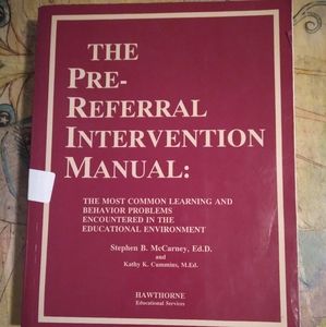 Pre-Referral Intervention Manual Textbook